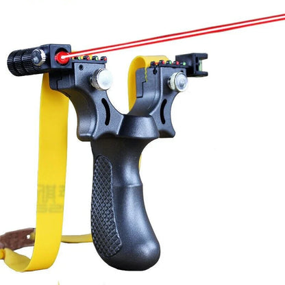 High precision and power slingshot + free laser
